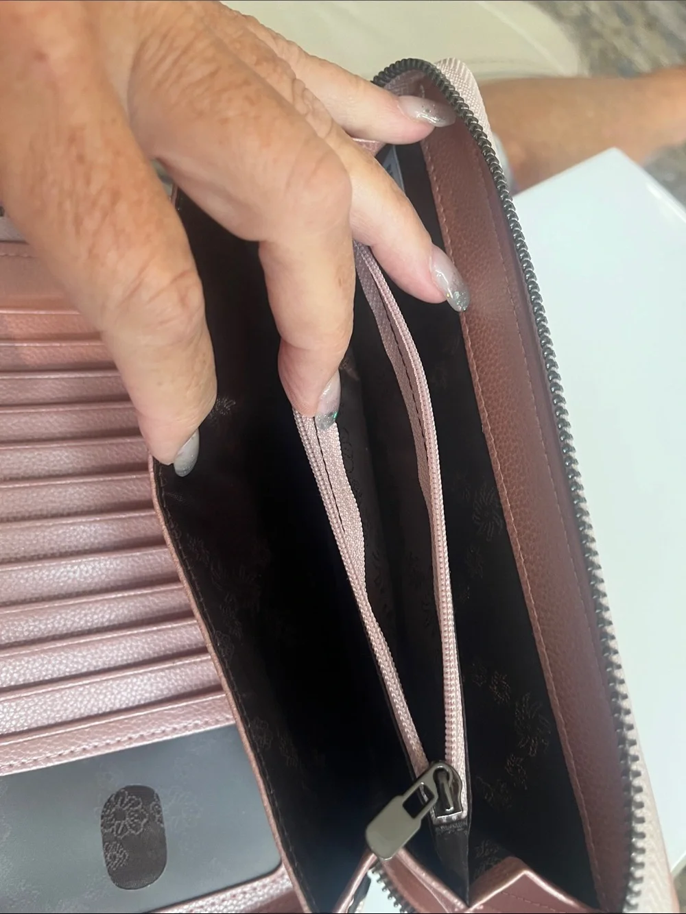 Rose Gold RFID-Blocking Women's Wallet